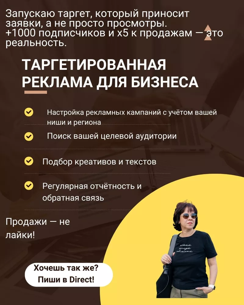 Таргетированная реклама для бизнеса.Работаю с предпринимателями