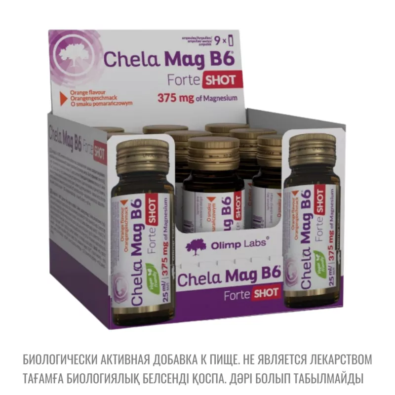 Источник магния, витамина B6/Хела-Маг Б6 Форте Шот