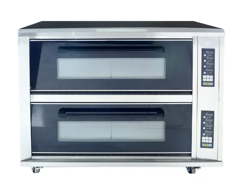 Жарочный шкаф 2х4. Подовый с паром Китай  Двухъярусная электрическая п