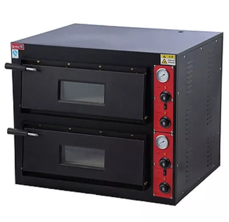 Электрическая печь для пиццы двухуровневая модель HEP-2. Помещается 8