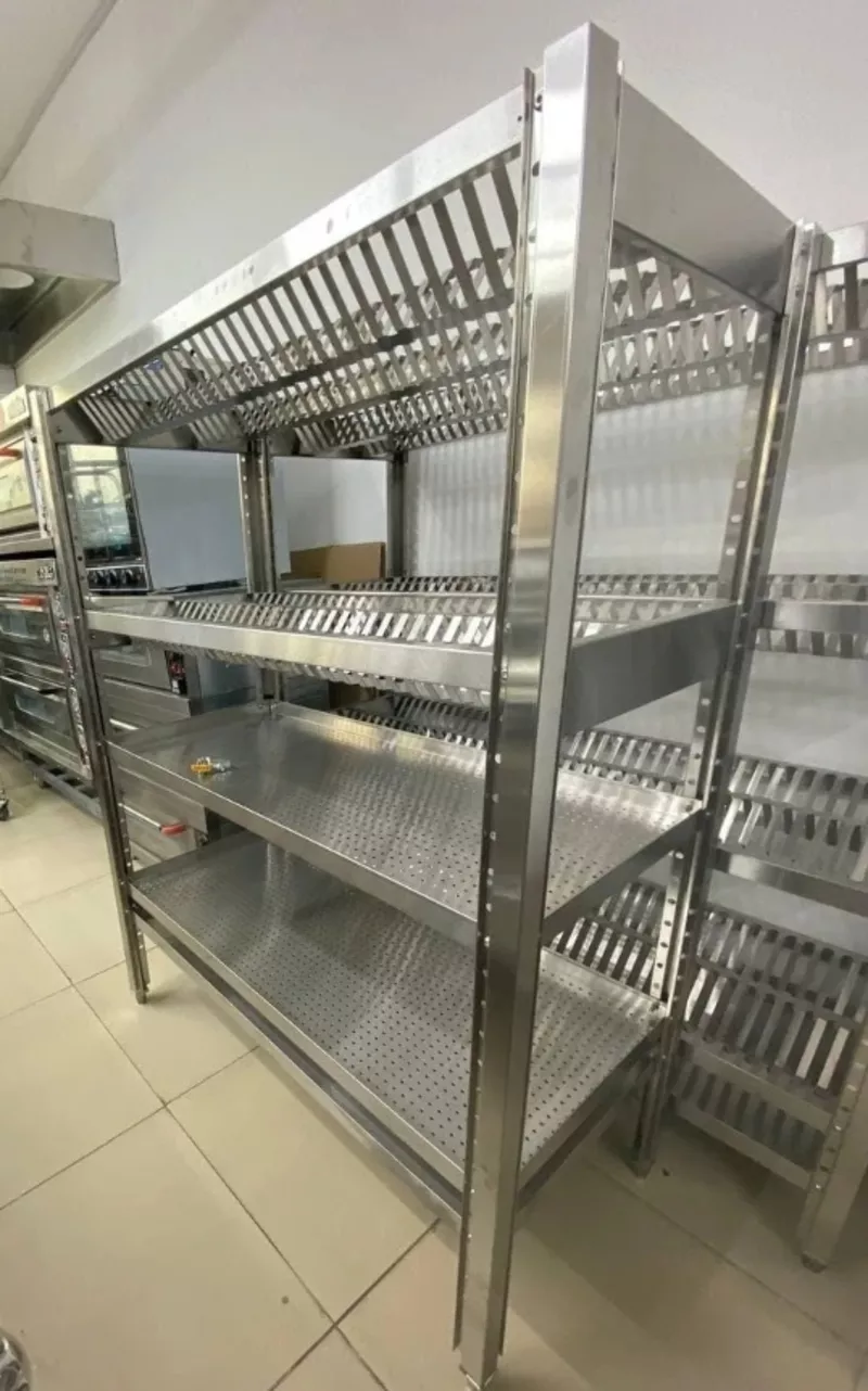 Стеллаж для сушки тарелок 150 см 4-х ярусный 2 уровня для тарелок,  2 у