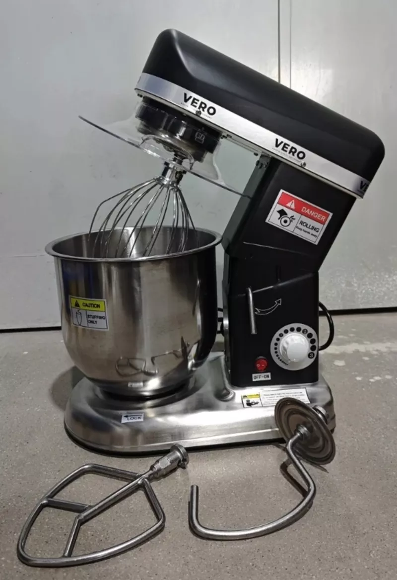 Планетарный миксер SL-B7B (7 литров) Черный  Профессиональный настольн 2