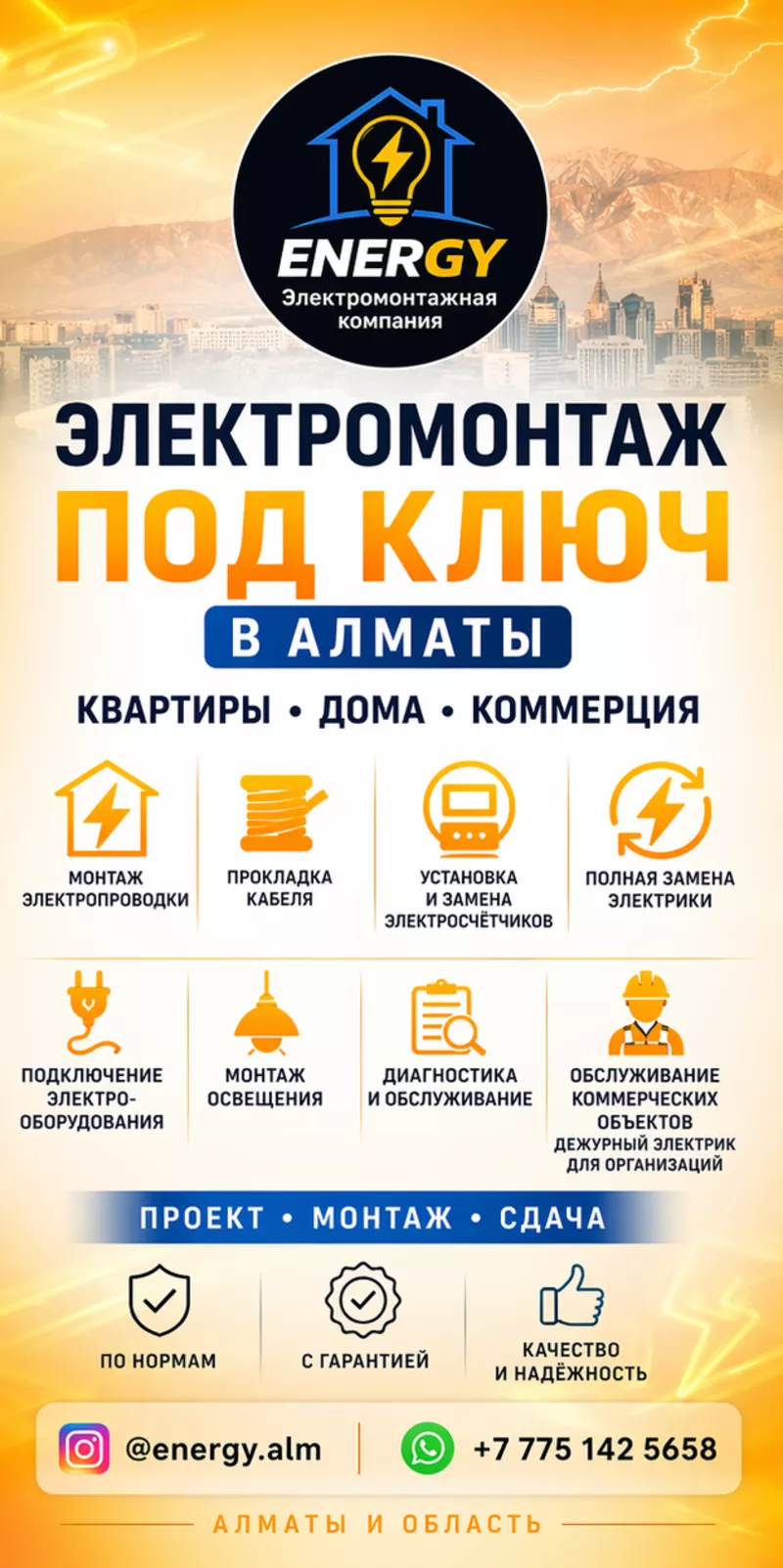 ЭЛEКТРОМОНТАЖ ПOД КЛЮЧ В АЛМАТЫ. 2